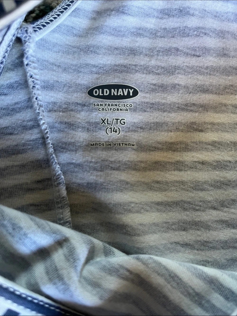 Old Navy Navy and White Striped Tank Dress